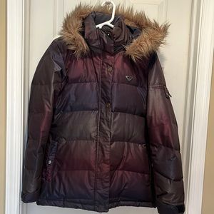 Roxy ombré purple ski winter coat